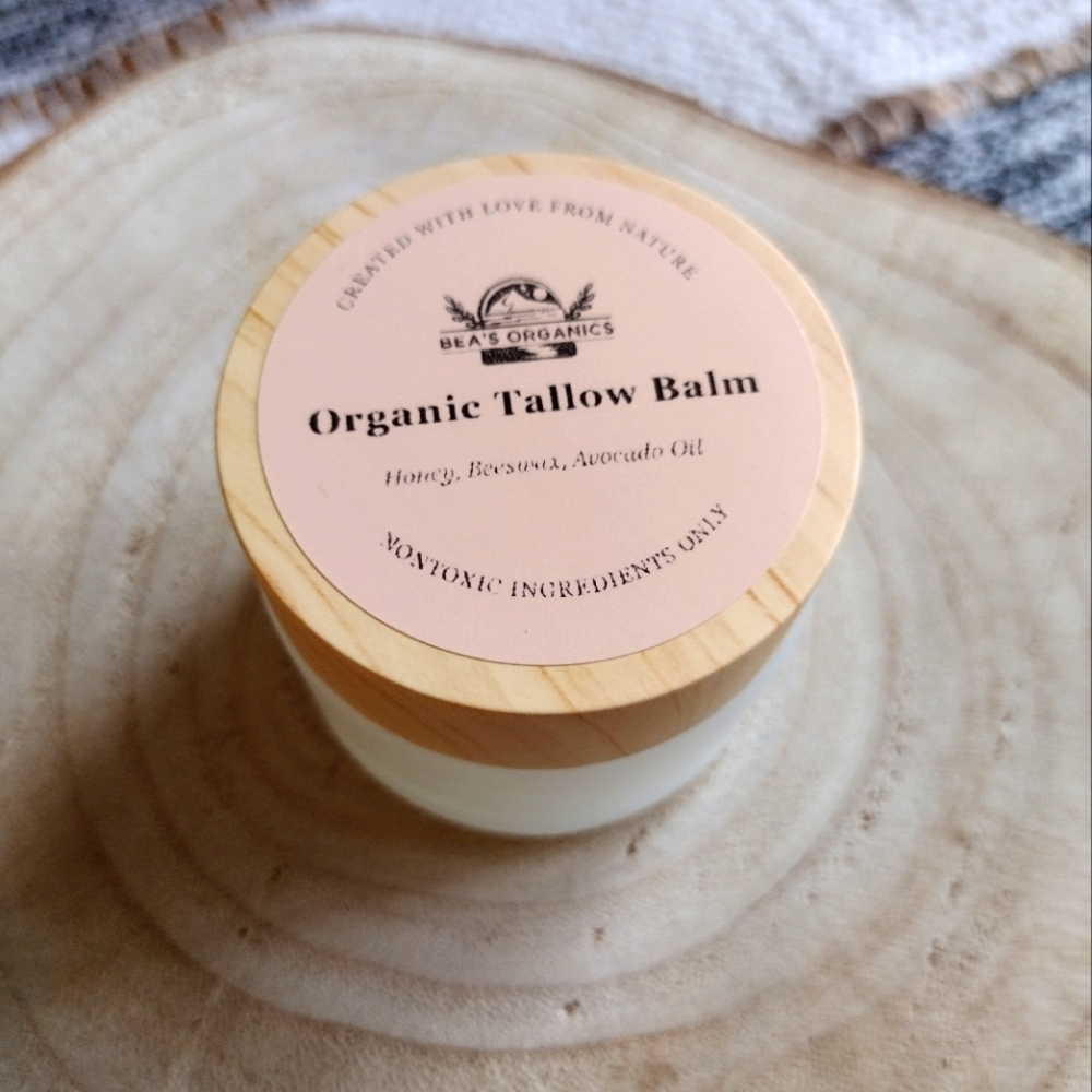 Organic Healing Tallow Balm with Honey and Electrolytes 2 oz